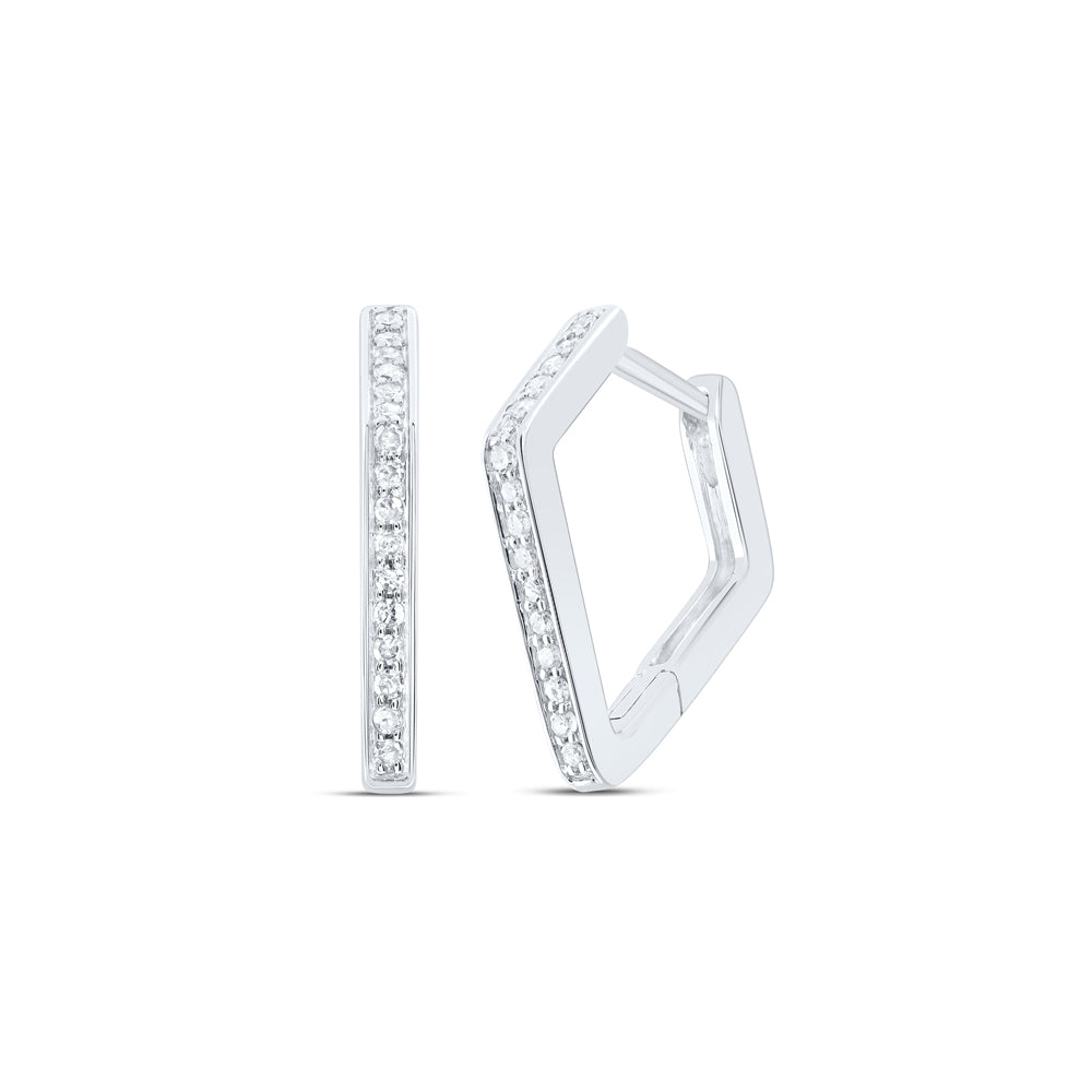 1/6CTW-DIA P1 GIFT HOOPS HUGGIES EARRING