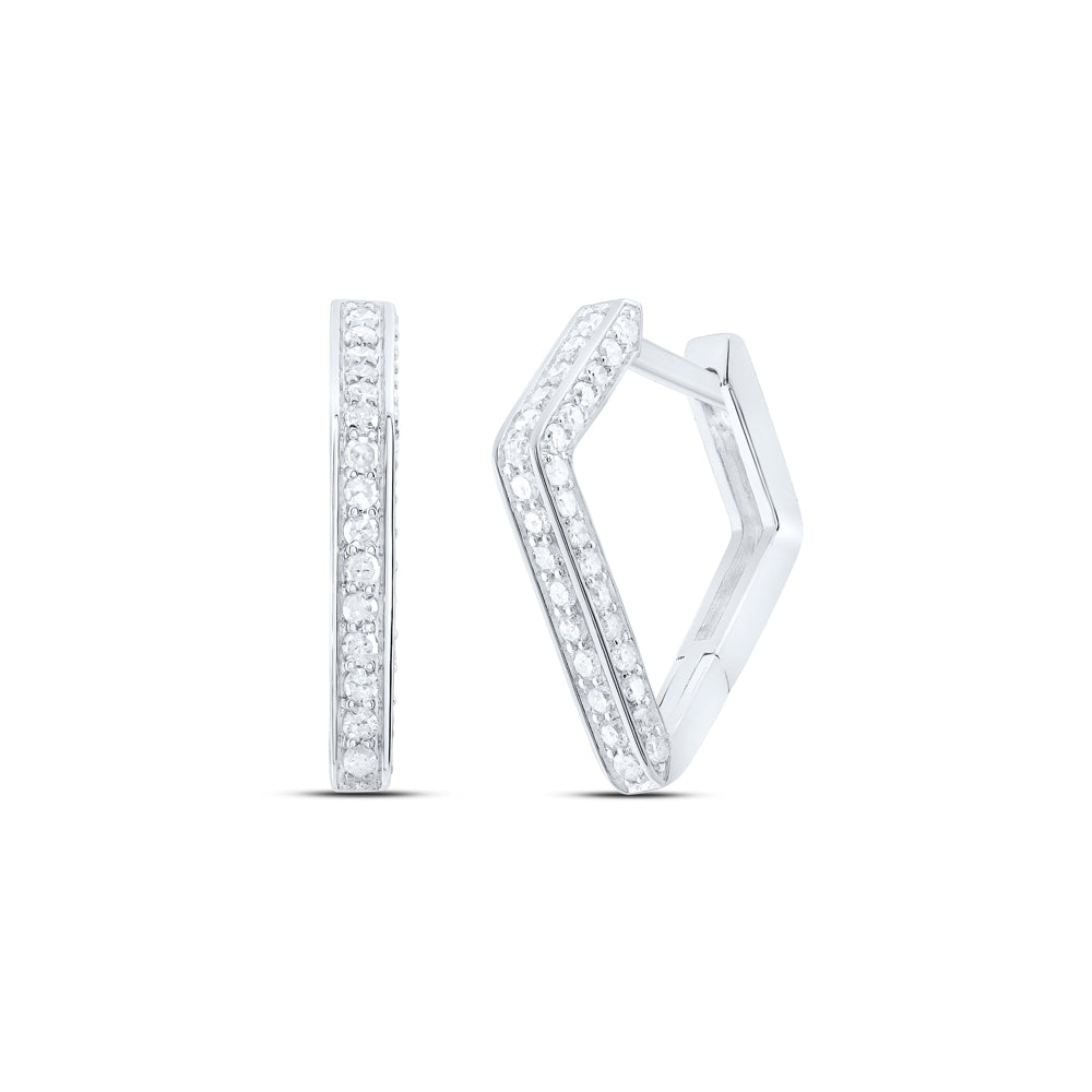 1/3CTW-DIA P1 GIFT HOOPS HUGGIES EARRING