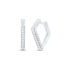 1/3CTW-DIA P1 GIFT HOOPS HUGGIES EARRING