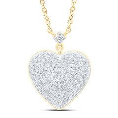 1/2CTW-DIA P1 GIFT HEART NECKLACE