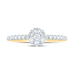 1/2CTW-DIA ANA M FLOWER FASHION RING