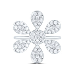 1 1/4CTW-DIA ANA M FLOWER FASHION RING