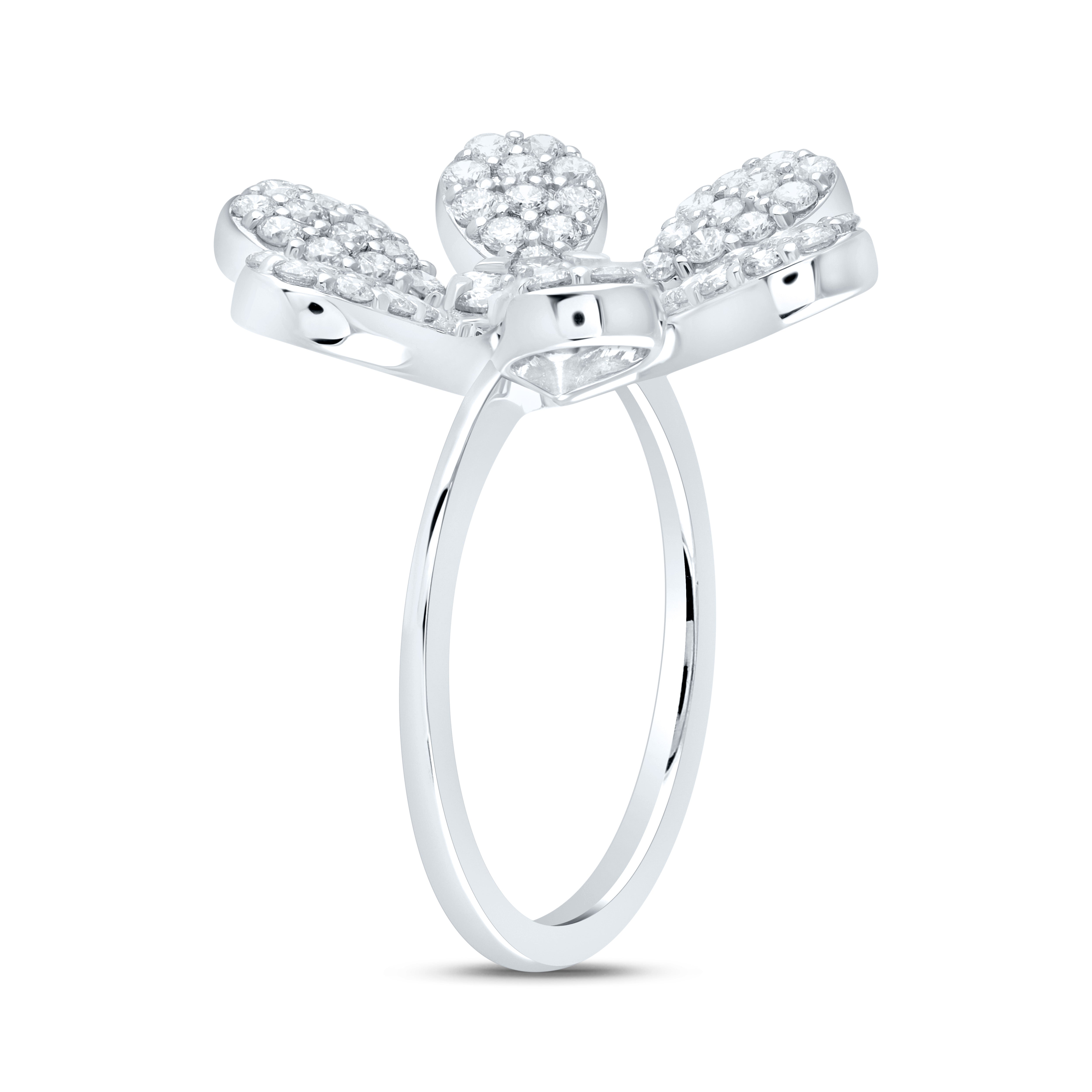 1 1/4CTW-DIA ANA M FLOWER FASHION RING