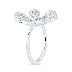 1 1/4CTW-DIA ANA M FLOWER FASHION RING