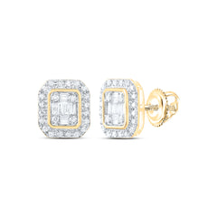 3/8CTW-DIA ANA M FASHION OCTAGON BAGUETTE EARRING