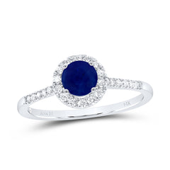 1/5CTW-DIA ANA M 5MM RD-BS NAT GEM ROUND RING