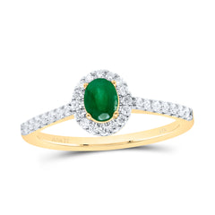 1/3CTW-DIA ANA M 5X4MM OV-EM NAT GEM OVAL RING