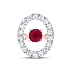 1/8CTW-DIA CN 3MM RD-RU NAT GEM DANCING PENDANT