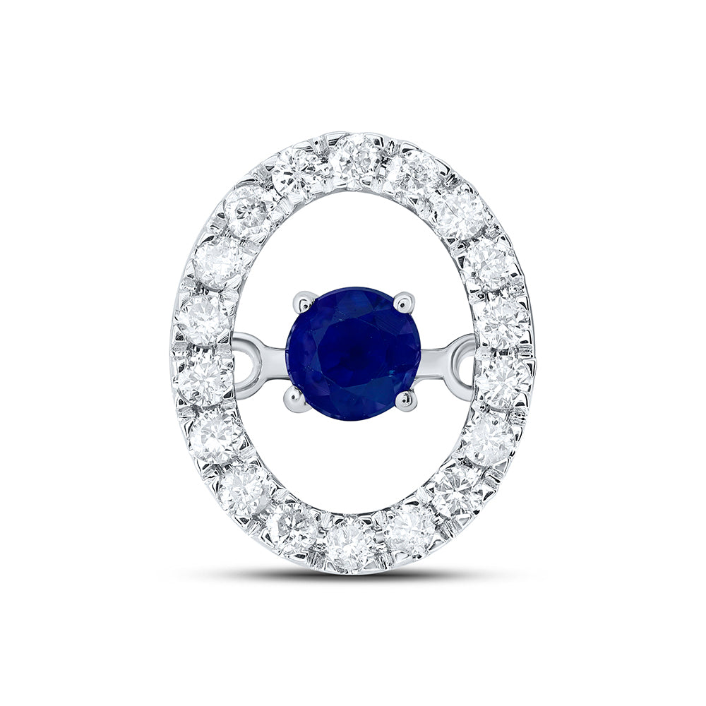 1/8CTW-DIA CN 3MM RD-BS NAT GEM DANCING PENDANT