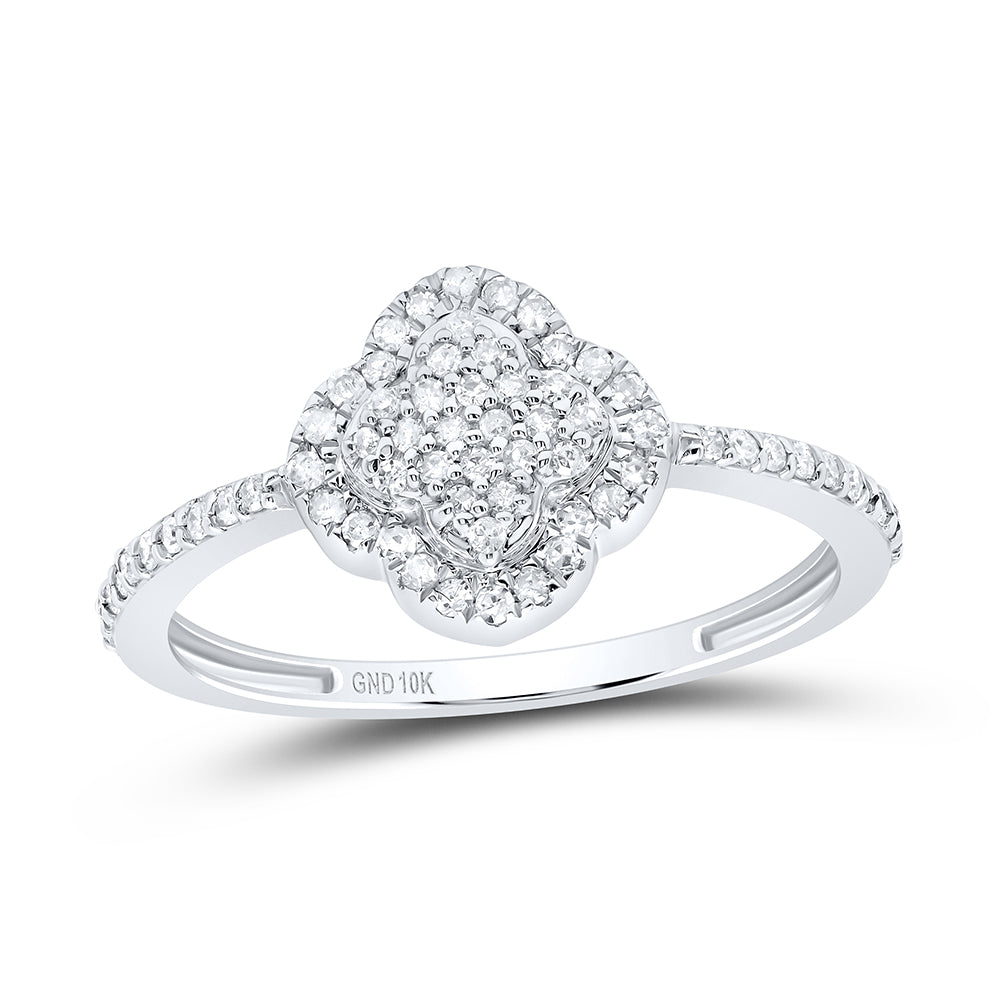 1/4CTW-DIA P1 GIFT CLOVER RING