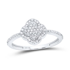 1/4CTW-DIA P1 GIFT CLOVER RING