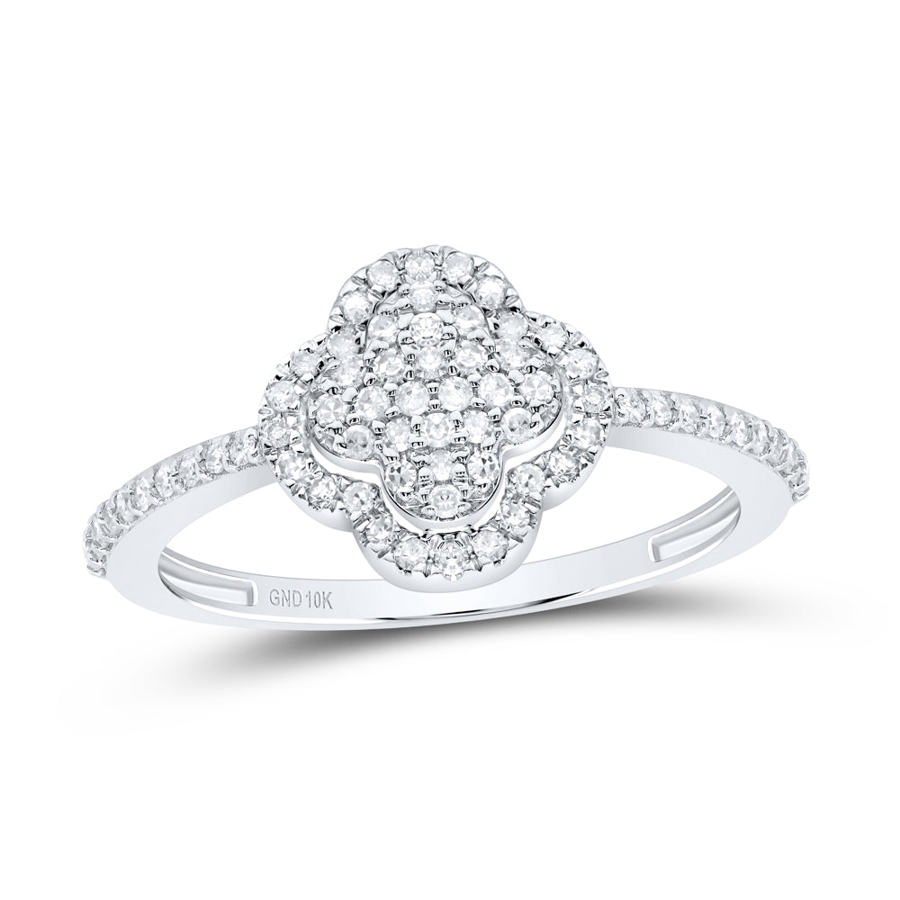 1/4CTW-DIA P1 GIFT CLOVER RING