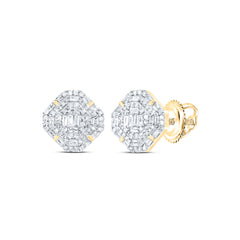 1/2CTW-DIA P1 GIFT OCTAGON STUD EARRING