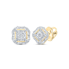 3/4CTW-DIA P1 GIFT SQUARE STUD EARRING