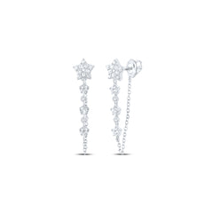 1/3CTW-DIA CN FASHION TWINKLE STAR EARRING