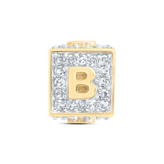 1/4CTW-DIA NK FASHION INITIAL "B" BRACELET BOX