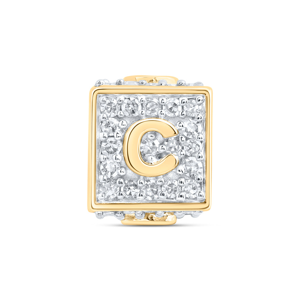 1/3CTW-DIA NK FASHION INITIAL "C" BRACELET BOX