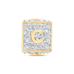 1/3CTW-DIA NK FASHION INITIAL "C" BRACELET BOX