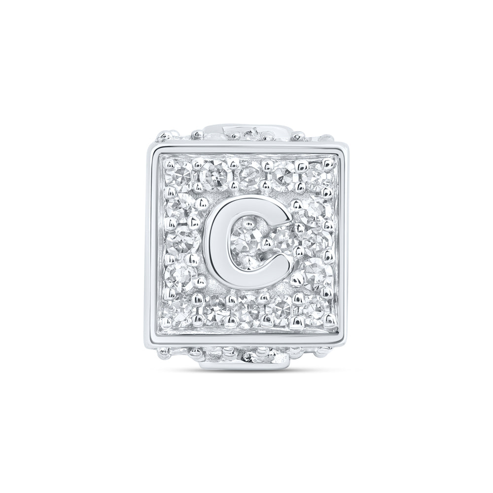 1/3CTW-DIA NK FASHION INITIAL "C" BRACELET BOX