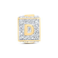 1/4CTW-DIA NK FASHION INITIAL "D" BRACELET BOX