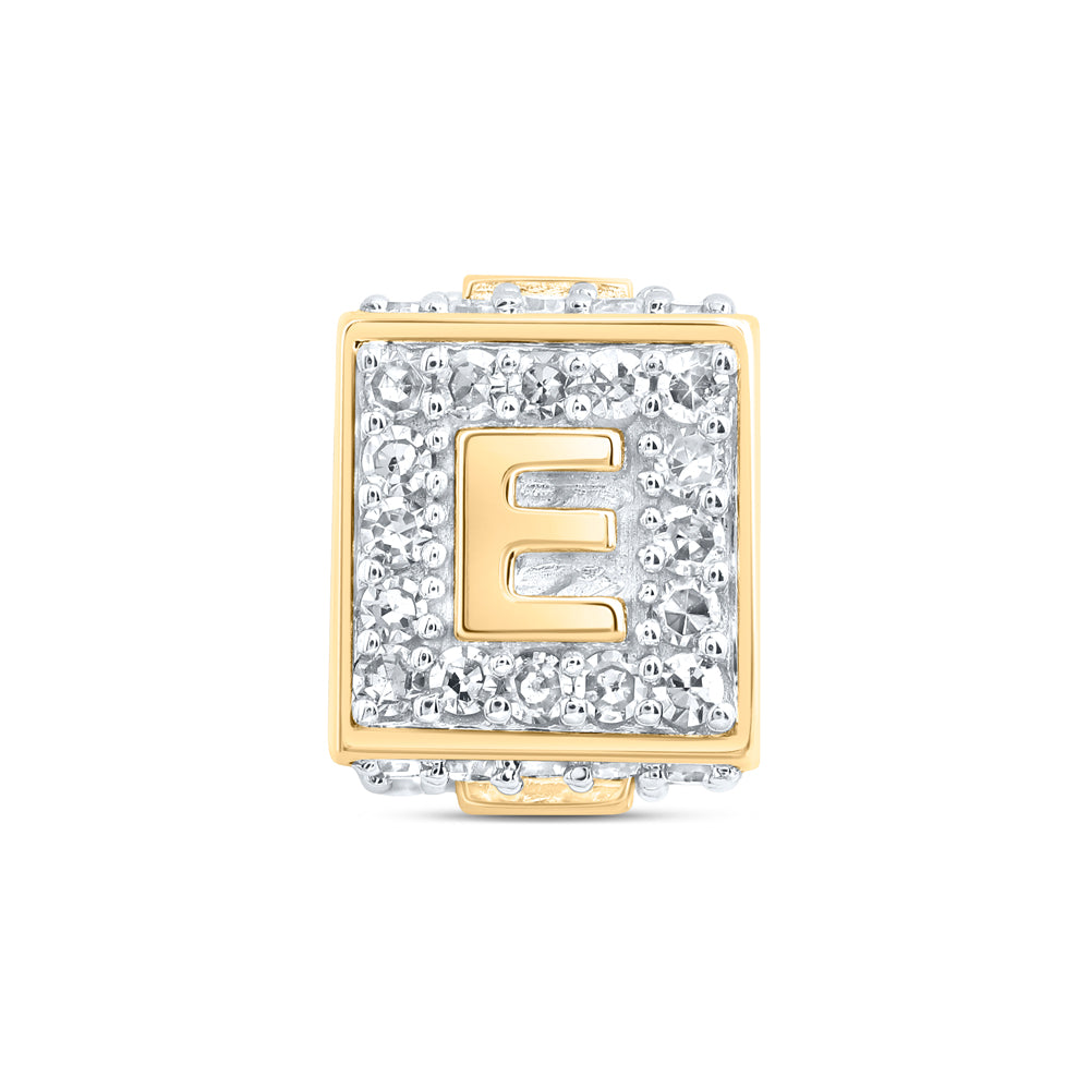 1/4CTW-DIA NK FASHION INITIAL "E" BRACELET BOX