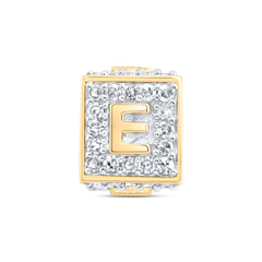 1/4CTW-DIA NK FASHION INITIAL "E" BRACELET BOX