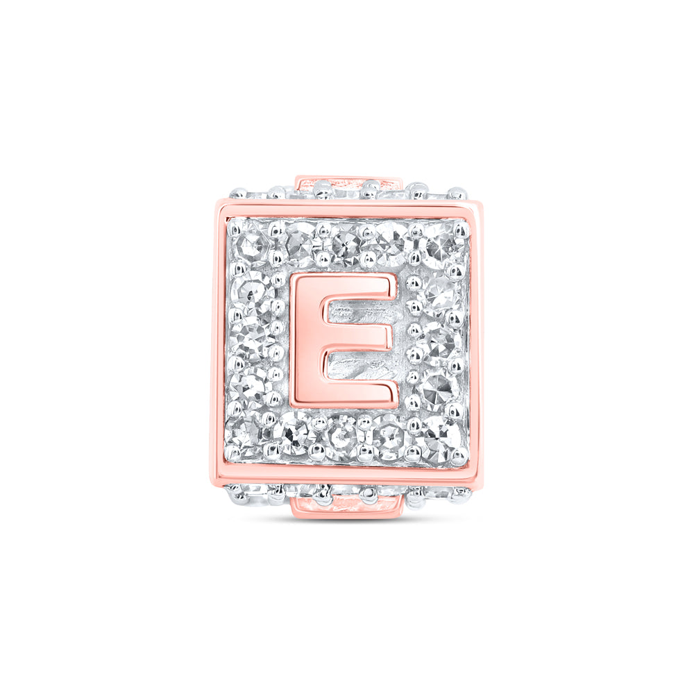 1/4CTW-DIA NK FASHION INITIAL "E" BRACELET BOX