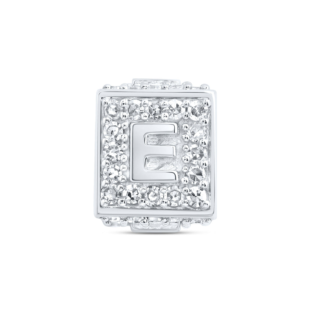 1/4CTW-DIA NK FASHION INITIAL "E" BRACELET BOX