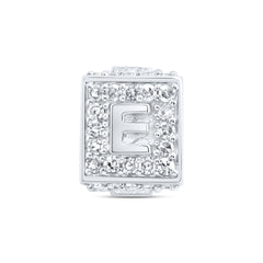 1/4CTW-DIA NK FASHION INITIAL "E" BRACELET BOX