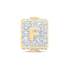 1/4CTW-DIA NK FASHION INITIAL "F" BRACELET BOX