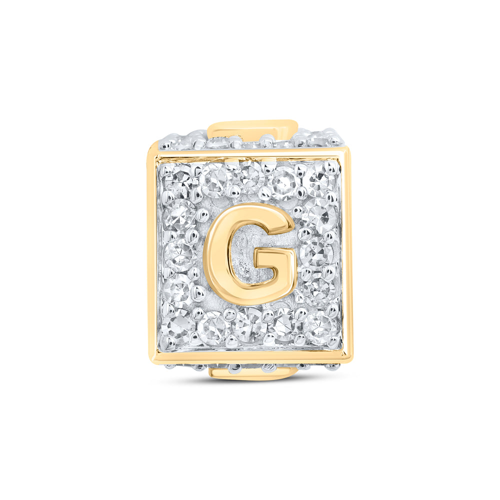 1/4CTW-DIA NK FASHION INITIAL "G" BRACELET BOX