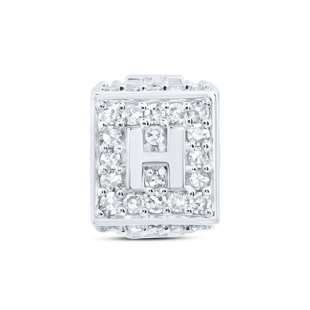 1/3CTW-DIA NK FASHION INITIAL "H" BRACELET BOX