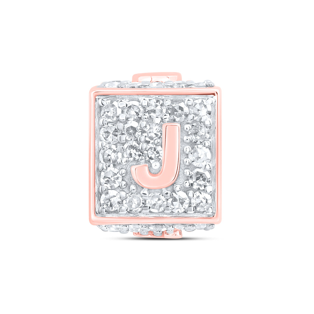1/3CTW-DIA NK FASHION INITIAL "J" BRACELET BOX