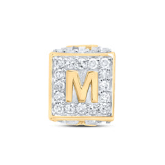 1/4CTW-DIA NK FASHION INITIAL "M" BRACELET BOX