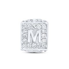 1/4CTW-DIA NK FASHION INITIAL "M" BRACELET BOX