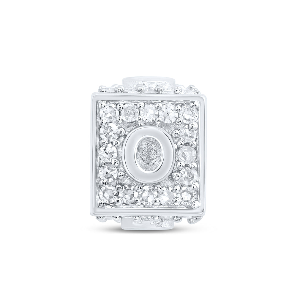 1/4CTW-DIA NK FASHION INITIAL "O" BRACELET BOX