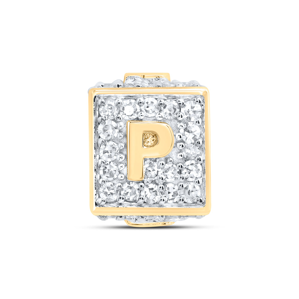 1/3CTW-DIA NK FASHION INITIAL "P" BRACELET BOX