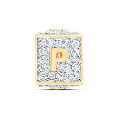 1/3CTW-DIA NK FASHION INITIAL "P" BRACELET BOX