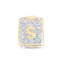 1/4CTW-DIA NK FASHION INITIAL "S" BRACELET BOX