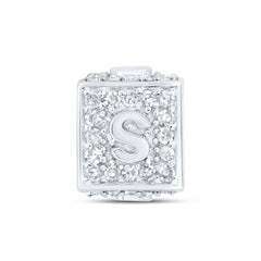 1/4CTW-DIA NK FASHION INITIAL "S" BRACELET BOX