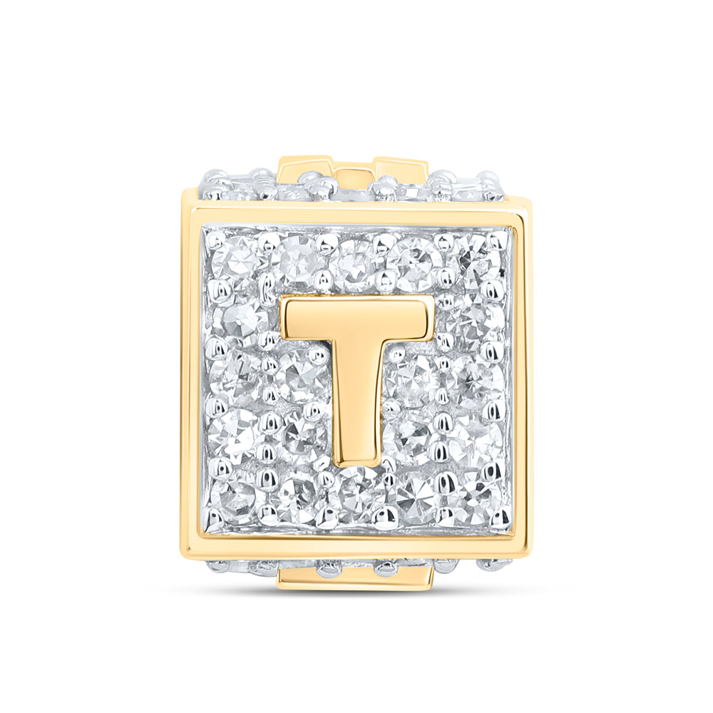 1/3CTW-DIA NK FASHION INITIAL "T" BRACELET BOX