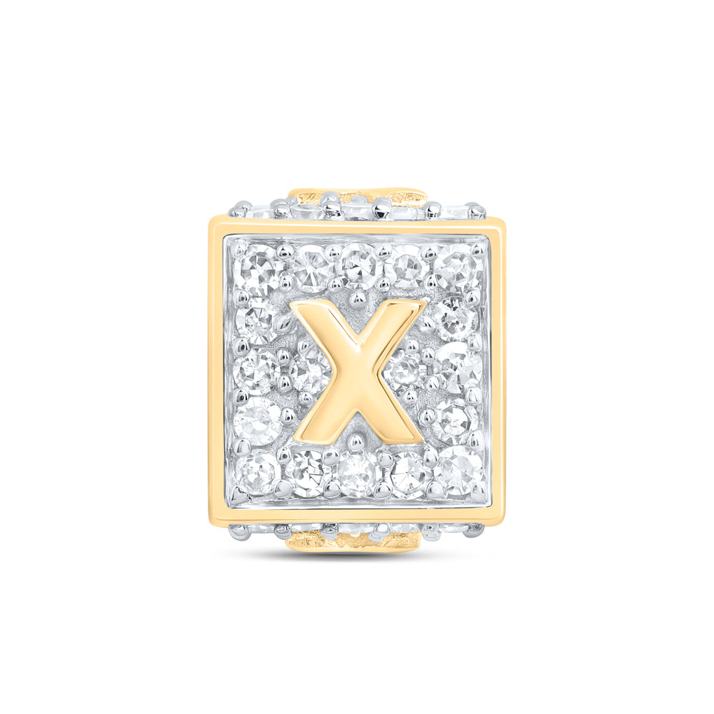 1/3CTW-DIA NK FASHION INITIAL "X" BRACELET BOX