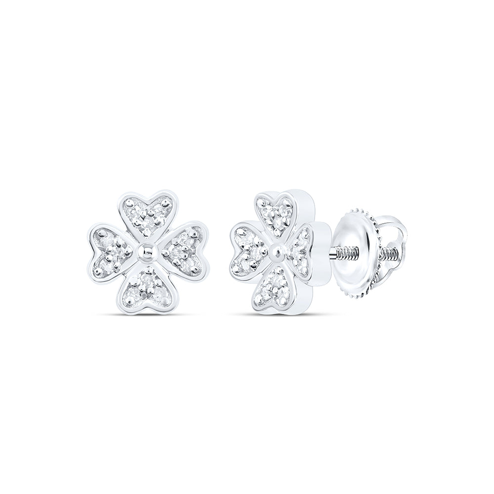 1/20CTW-DIA P1 GIFT FLOWER EARRING
