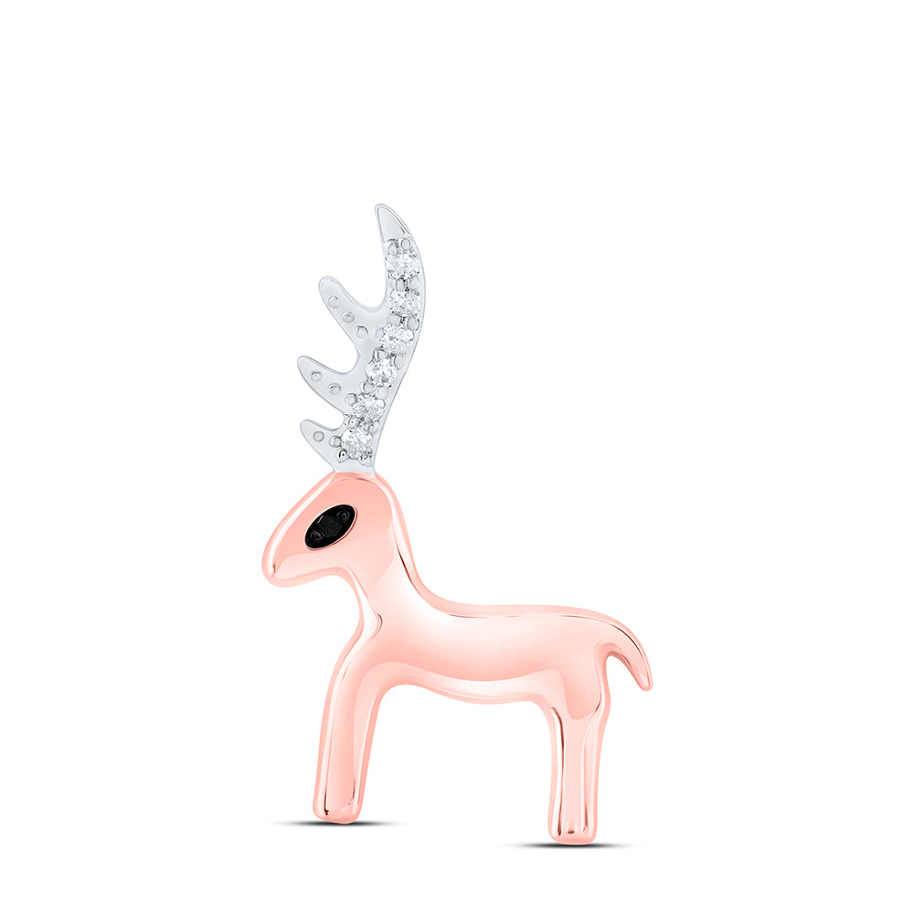 1/20CTW-DIA P1 RD-BLACK DIAMOND GIFT PENDANT