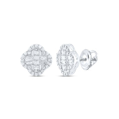 1/2CTW-DIA ANA M FASHION CLOVER BAGUETTE EARRING