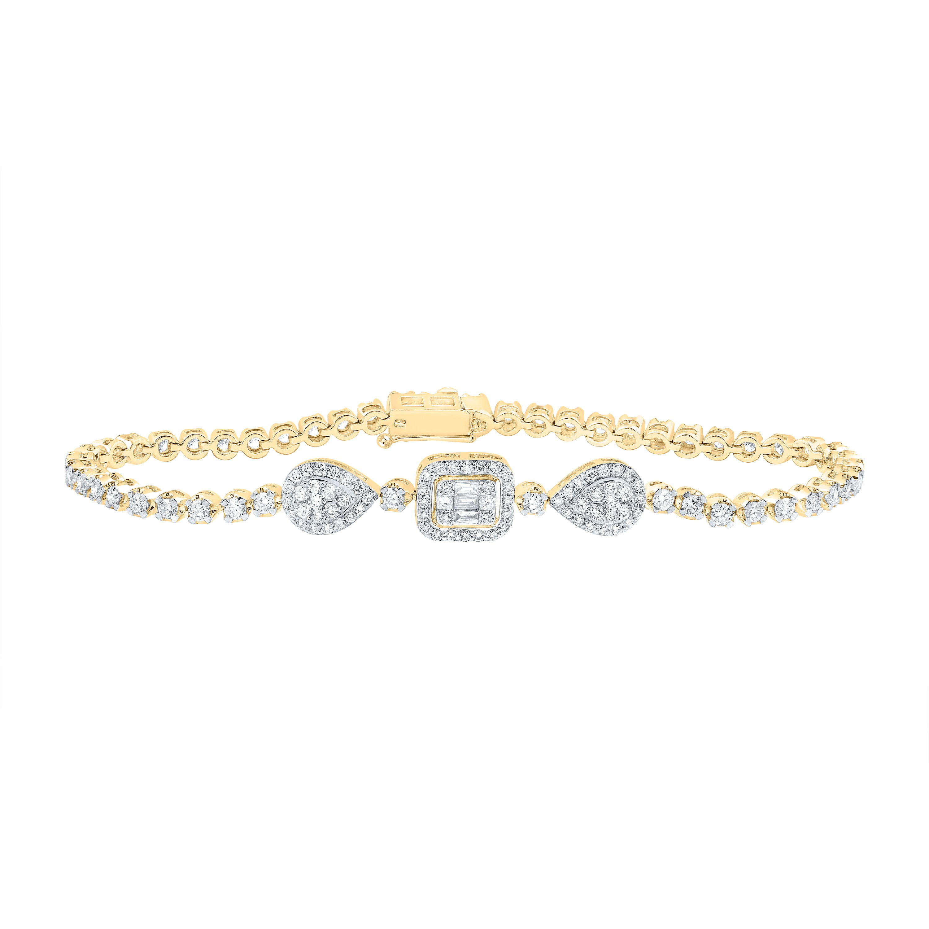 2 1/4CTW-DIA ANA M FASHION BRACELET ( 7 INCH )