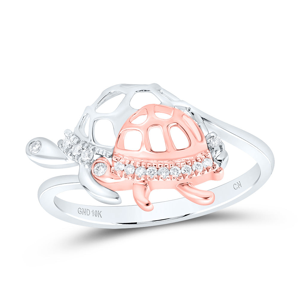 1/12CTW-DIA CN TURTLE GIFT RING
