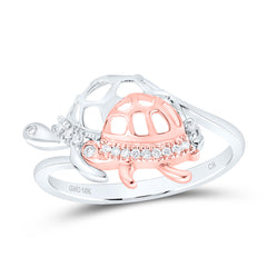 1/12CTW-DIA CN TURTLE GIFT RING