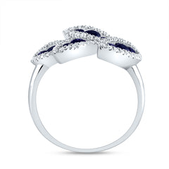 1/3CTW-DIA ANA M 7/8CTW RD-BS NAT GEM RING