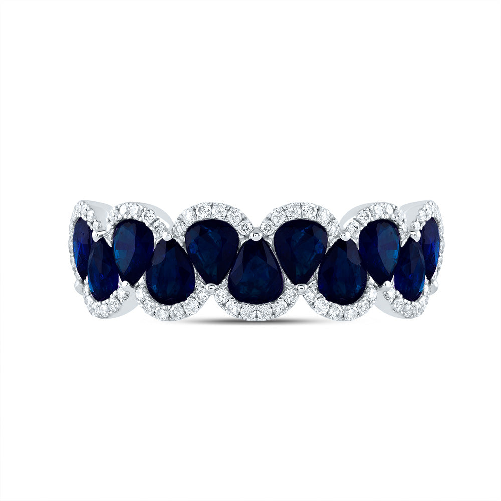 1/5CTW-DIA ANA M 1 3/4CTW PS-BS NAT GEM RING